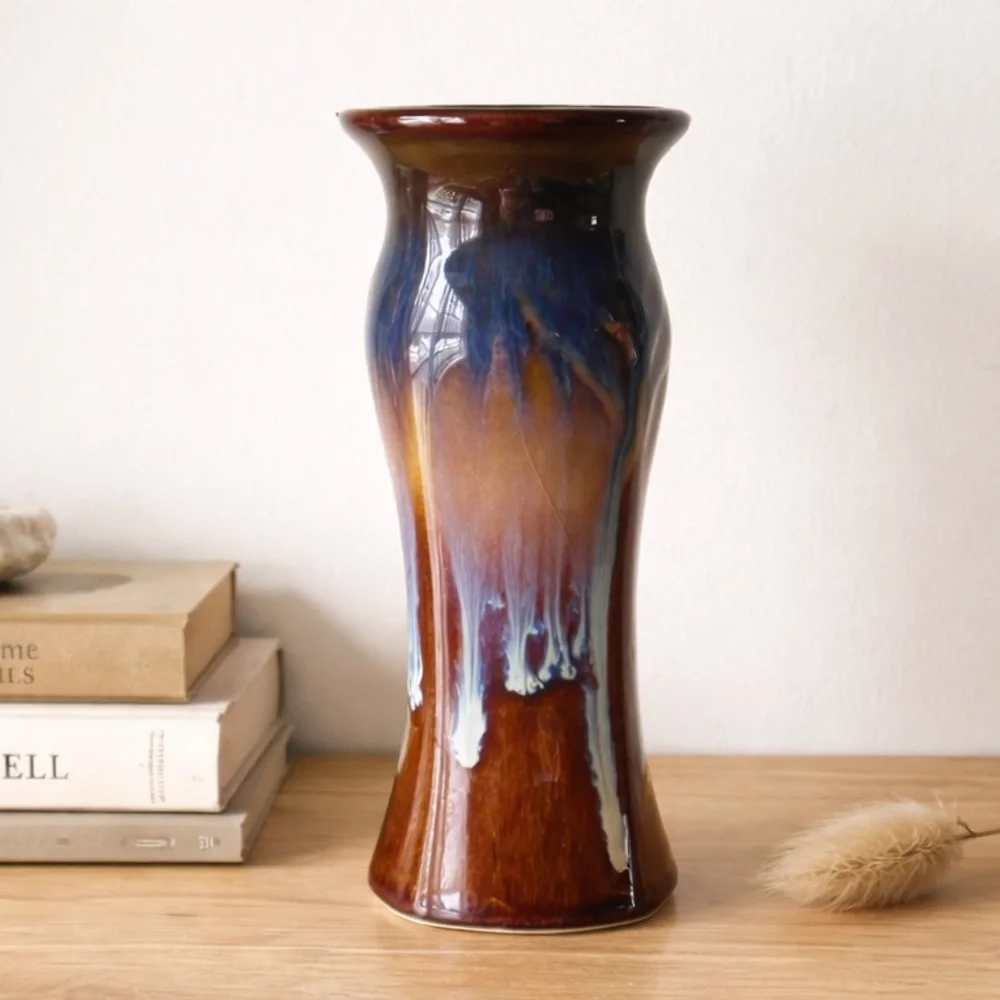 Bill Campbell Studio Pottery 7.5” Inch Vase Signed Drip Glaze Artisan Wabi Sabi - Picture 15 of 15